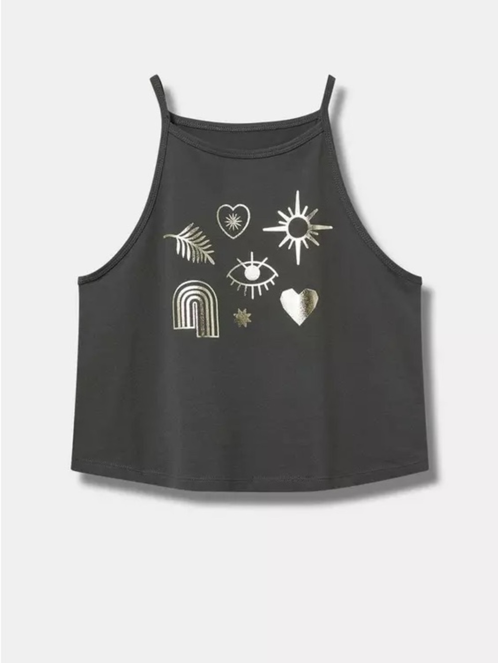 Torrid Symbols Foxy High Neck Crop Tank